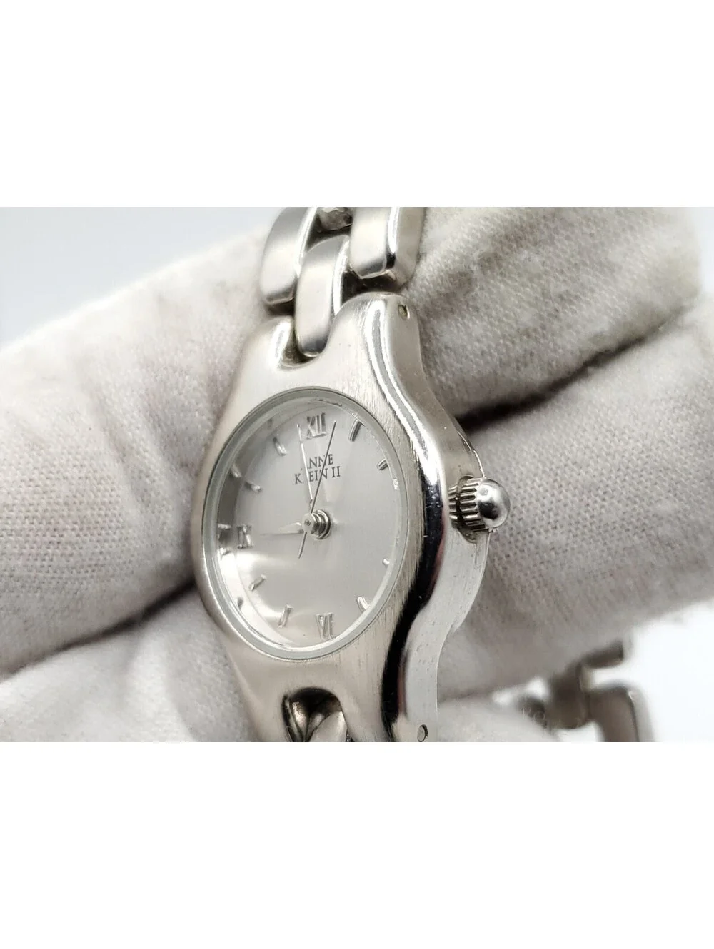 Anne Klein II Watch Womens New Battery Silver Tone 21mm